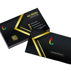 Custom Printing Logo Spot Uv Metal Business Card 0.5mm Create Own Business Cards Free