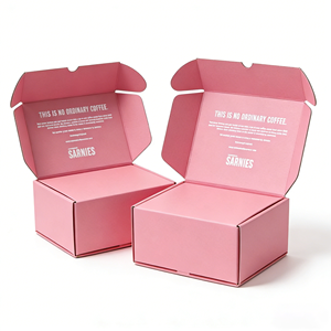 Boîte d'emballage pour colis avec logo imprimé personnalisé, en relief, en matériau recyclé créatif, épaissie, renforcée, en carton ondulé, pliable, boîte cadeau - Product Image 5