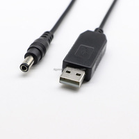 Convertisseur élévateur DC-DC 5V vers 9V 12V 1000mA avec câble d'alimentation USB 5.5*2.1mm pour routeur et bande LED