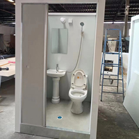 Anshiju – Nouvelle Cabine de Douche et Toilettes Industrielles Respirantes et Portables en Panneaux Sandwich, Matériaux de Luxe pour Bâtiments Préfabriqués et Bureaux