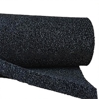 Feuille de caoutchouc éponge EPDM ignifuge, imperméable, résistante à l'huile et anti-UV, à cellules ouvertes, avec adhésif, pour isolation et amortissement
