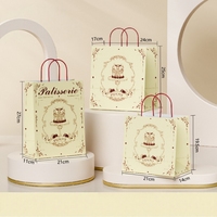 Sac en papier kraft Xiyu écologique et résistant à la graisse pour desserts, dim sum, pâtisseries, boulangeries, boissons et expositions