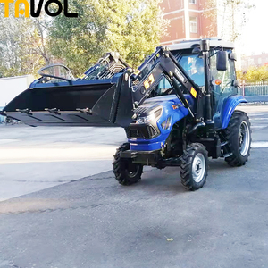 Tractor 4x4 de 30hp, 50hp, 55hp, Modelo 554, con Retroexcavadora Frontal TZ04D y Excavadora Trasera LW6, con Certificación CE - Product Image 2