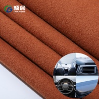 Lieferung von 0,7mm Gestricktem Polyester-Mikrofaser-Wildleder-Stoff mit Hoher Zugfestigkeit für Sofa-Dekoration und Auto-Innenausstattung