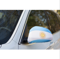 Funda para Espejo Retrovisor de Coche con Diseño Personalizado de la Bandera de Haití para Fanáticos del Fútbol, Impresión Digital, Poliéster Ecológico