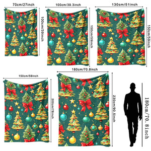 Christmas Characters Flannel Blanket <b>Throw</b> Blanket Nap Blanket Holiday Decor Festive <b>Super</b> <b>Soft</b> Machine Washable Custom Print - Product Image 6
