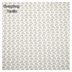 3018 # <span class=keywords><strong>camiseta</strong></span> de vestido Jacquard de poliéster 100% para mujer, tela de punto de capa Base de protección solar de malla de aguja gruesa ahuecada - Product Image 2