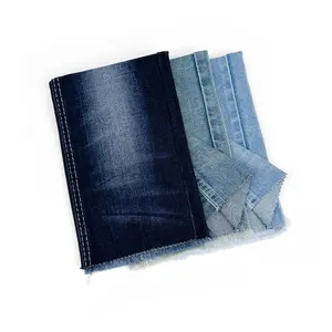 China Factory Stock Jeans Fabric Siro Denim Fabric With Twill Low-ealstic Jean Fabric For Clothing Manufacturer With Wholesale