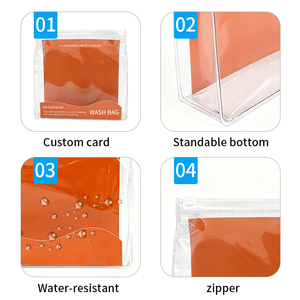Bolsas de Plástico Personalizadas para Empaque de Cosméticos, Bolsa de Maquillaje de PVC Transparente, Bolsas de Plástico para Cuidado de la Piel y Lavado Corporal - Product Image 4