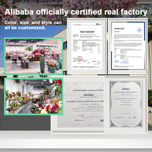 Centres de table personnalisés de luxe modernes en fleurs artificielles, arrangement de pivoines en soie, décorations de mariage, décoration de fond - Product Image 6