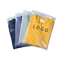 Bolsa de Embalaje para Ropa con Cierre de Cremallera de PE de Alta Transparencia, Resistente a la Humedad y al Polvo, para Zapatos y Calcetines, con Logotipo Personalizado