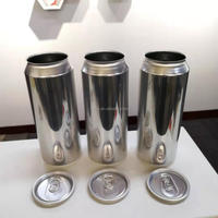 Lot de 2 canettes en aluminium vierges de 473 ml (16 oz) pour bière, boissons et sodas, personnalisables, avec couvercle, vente en gros pour fabricants