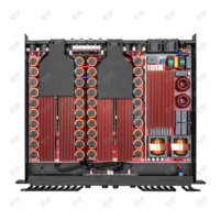 Amplifier Profesional High-Power 4 Ohm Kelas D Metal 1U EIF DP418 1800W*4 Saluran untuk DJ, Pernikahan, Panggung, dan Penggunaan Luar Ruangan
