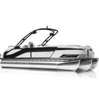2022 Bateaux pontons de luxe en aluminium avec Bimini nouveau design à vendre