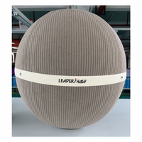 Housse de protection OEM personnalisée en PVC écologique tissé effet lin pour ballons de gym, lavable, avec poignée de protection pour ballons de yoga et d'exercice