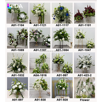 LEDA Boules de fleurs artificielles géantes blanches et vertes pour la décoration d'événements et de fêtes, boule de fleurs de rose artificielle pour mariage