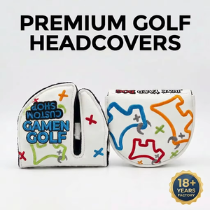 Housse de protection pour putter de golf grande taille, écologique, en cuir PU premium, imperméable, avec <span class=keywords><strong>logo</strong></span> brodé personnalisé, faible MOQ - Product Image 1
