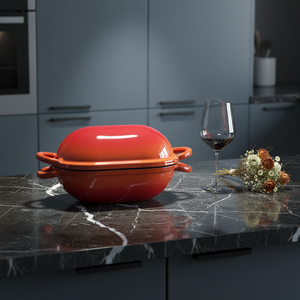 Marmite <span class=keywords><strong>en</strong></span> <span class=keywords><strong>fonte</strong></span> émaillée pour rôtir et cuire le pain, pot <span class=keywords><strong>en</strong></span> métal, outil de cuisson pour la maison et les restaurants - Product Image 6