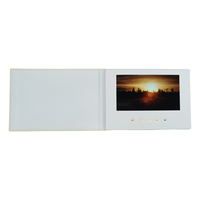 Ensemble de livres vidéo de mariage brochure vidéo LCD 7 pouces livre de cartes avec écran LCD
