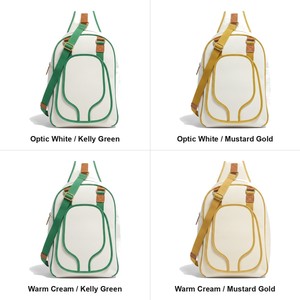 Sac de transport robuste en toile Heritage pour raquettes de pickleball, tennis et padel, grand format, avec logo personnalisé, vente en gros - Product Image 5