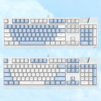 SUNSONNY N-J11PRO 104 Key Wired Mechanical Keyboard Hot Swappable 21 RGB Modes Full Anti Ghosting for PC Gaming