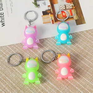 Luminous Cartoon Keychain Resin Animal Shape Key Ring For <b>Backpack</b> Student Gift Charm - Product Image 1