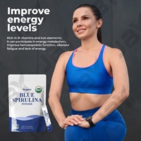 Poudre de spiruline bleue pure en gros de l'usine JBY pour l'enrichissement nutritionnel, l'aide à la détoxification et le bien-être général