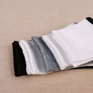 Hot Sale Men Cheap Cotton Socks White Black Gray Color Argyle Plaid Business Sock