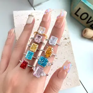 Thời Trang Trung Quốc Nhập Khẩu Hàng Hóa Tăng Đá Quý Ban Nhạc Người Đàn Ông 925 Bạc 2021 Tự Nhiên Couple Promise <span class=keywords><strong>Red</strong></span> <span class=keywords><strong>Ruby</strong></span> <span class=keywords><strong>Ring</strong></span> Hồng Ngọc Kim Cương Vòng - Product Image 1