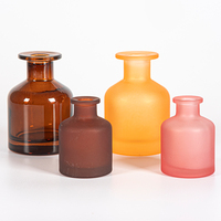 Marque en vrac simple vide élégant salle ronde parfum baume arôme attar diffuseur de roseaux bouteille en verre
