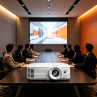 Véritable projecteur vidéo DLP Optoma EH338 3D Full HD 1080p avec décodage 4K, 3800 lumens ANSI, pour cinéma maison et affaires, format de poche