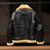 Blousons en cuir intelligents pour hommes, modèle B3, en peau de mouton, avec broderie personnalisée, grande taille, manteau d'hiver, vente chaude