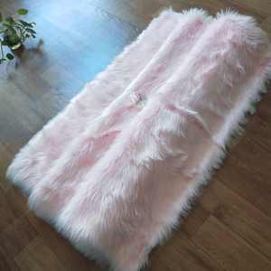 Rettangolo di forma morbida di grandi dimensioni in finta <span class=keywords><strong>pelliccia</strong></span> di pecora coperta di <span class=keywords><strong>pelliccia</strong></span> artificiale fatta a macchina <span class=keywords><strong>tappeto</strong></span> per l'esercizio e la preghiera - Product Image 5