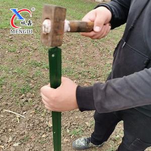 黒塗装ファームフェンスメタルポストホットディップ亜鉛メッキスターピケットスチールフェンスYポスト - Product Image 4