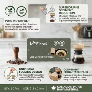 Papier filtre à café jetable écologique de qualité supérieure, naturel, très vendu, qualité alimentaire, en forme de cône, à usage unique. - Product Image 4
