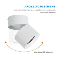 Projecteur LED mural et de plafond pliable en aluminium de qualité supérieure LOSO, 7W, 10W, 15W, à montage en surface