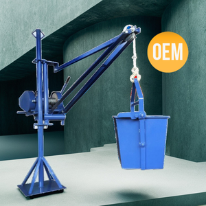 Nueva máquina de elevación de mini grúa duradera con motor Malasia Rotación de 360 grados Capacidad de carga de 200KG para sitios de construcción - Product Image 1
