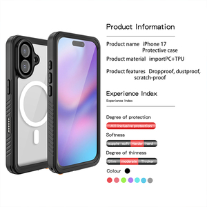 <span class=keywords><strong>เคส</strong></span>โทรศัพท์มือถือ<span class=keywords><strong>กัน</strong></span>น้ำครอบคลุมทุกส่วนของเครื่องเคสโทรศัพท์ TPU 360<span class=keywords><strong>กัน</strong></span>น้ำกัน<span class=keywords><strong>กระแทก</strong></span><span class=keywords><strong>กัน</strong></span>น้ำตกสำหรับว่ายน้ำ - Product Image 2