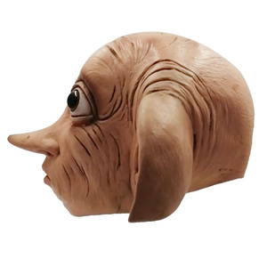 Masque intégral en latex <span class=keywords><strong>Dobby</strong></span> l'<span class=keywords><strong>elfe</strong></span> pour cosplay, style animal, accessoire de tête effrayant et amusant pour costume de Noël ou de carnaval - Product Image 2