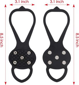 Crampons de traction à crampons antidérapants Crampons de traction à pied Poignées de neige à <span class=keywords><strong>glace</strong></span> durables <span class=keywords><strong>pour</strong></span> chaussures, botte avec 5 crampons en acier <span class=keywords><strong>Crampon</strong></span> - Product Image 2