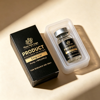 Autocollants en vinyle PVC or mat haut de gamme à chaud, personnalisables pour boîtes, forte adhérence, étanches, résistants à la chaleur, code-barres, peptides