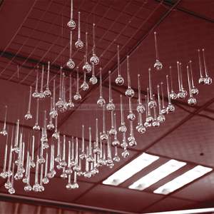 LDJ1041 <span class=keywords><strong>pas</strong></span> <span class=keywords><strong>cher</strong></span> <span class=keywords><strong>mariage</strong></span> fête suspendus décoration clair acrylique goutte d'eau pendentif perles en gros - Product Image 1