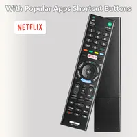 Control Remoto de Repuesto RMT-TX201P para TV Sony con Botón de Netflix, Compatible con KDL-32W600D, KDL-40W650D, KDL-48W650D, KDL-49W750D