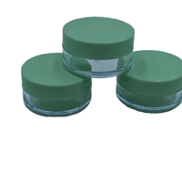Promotionnel 10ml clair vide en plastique petits mini pots cosmétiques emballage conteneur pot de crème