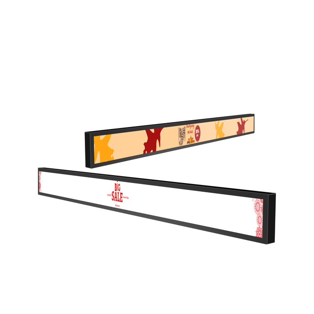 2025 New Machine Manufacturer Custom Strip Screen Stretched 23 Inch LCD Bar Screen Advertising Display SDK Retail Store Elevator