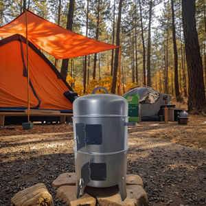 YOHO 3-in-1 Multi-Functional Outdoor Furniture BBQ Smoker Charcoal Vertical Grill <b>Fire</b> <b>Pit</b> for Outdoor Living - Product Image 6