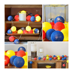 Dây Bông 6CM Đèn Đom Đóm Vòng Hoa Chạy Bằng Pin Đầy Màu Sắc Dùng Cho Đám Cưới Tại Nhà Tiệc Giáng Sinh Trang Trí Ngoài Trời - Product Image 5