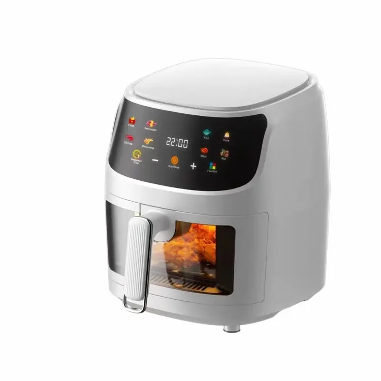 New Style 8L Air Fryer Household Multi-function Smart French Fries Machine Color Screen Touch Electric Oven Off Fryer