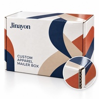 Boîte d'expédition en carton ondulé E-Flute brillant personnalisée pour l'emballage de vêtements