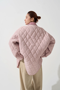 Giacca Trapuntata Retrò con Risvolto a Maniche Lunghe in Cotone per Donna Autunno Inverno Stile Coreano <span class=keywords><strong>Cardigan</strong></span> Caldo e Comodo - Product Image 6